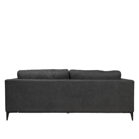 Sofá 3 cuerpos Alara gris oscuro