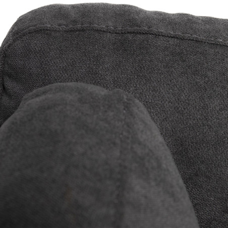 Sofá 3 cuerpos Alara gris oscuro