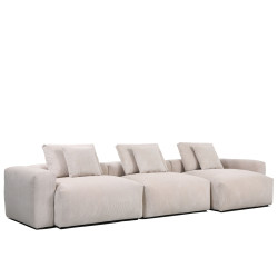 Sofá modular derecho Dante gris claro 2