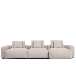 Sofá modular derecho Dante gris claro