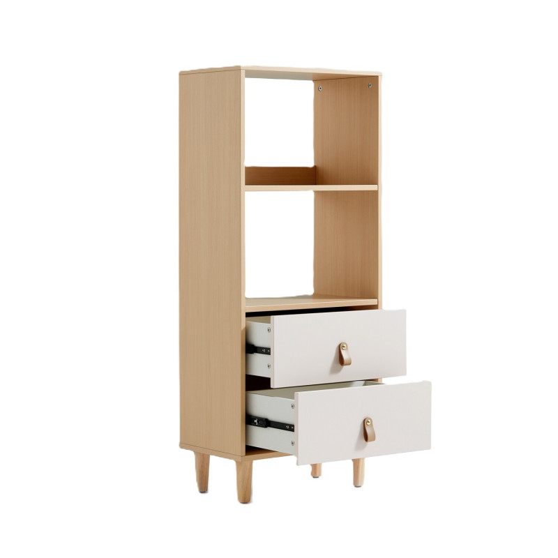 Estante 2 Cajones Mila 119cm - Mueble Moderno para Living