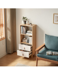 Estante 2 Cajones Mila 119cm - Mueble Moderno para Living 2