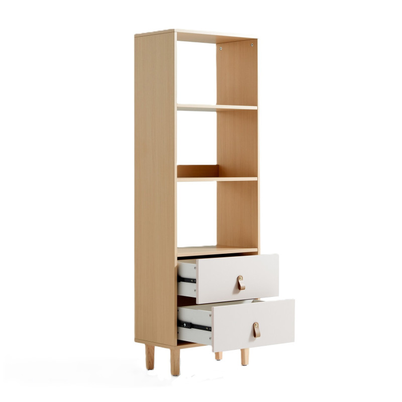 Estante 2 Cajones Mila 151cm - Mueble Moderno para Living