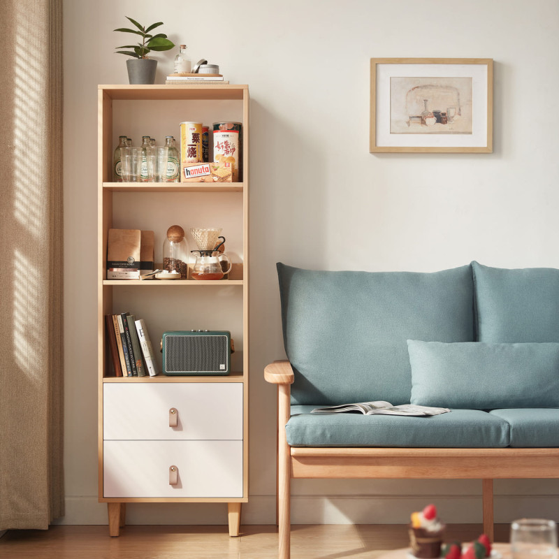 Estante 2 Cajones Mila 151cm - Mueble Moderno para Living