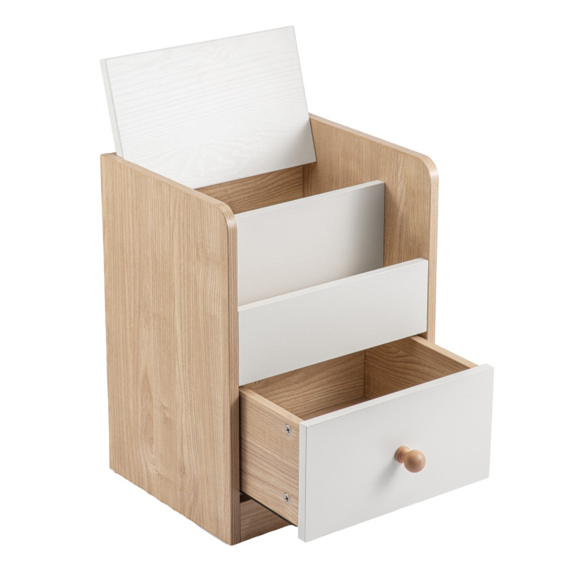 Velador Marcus 2 Cajones - Mueble Moderno para Dormitorio