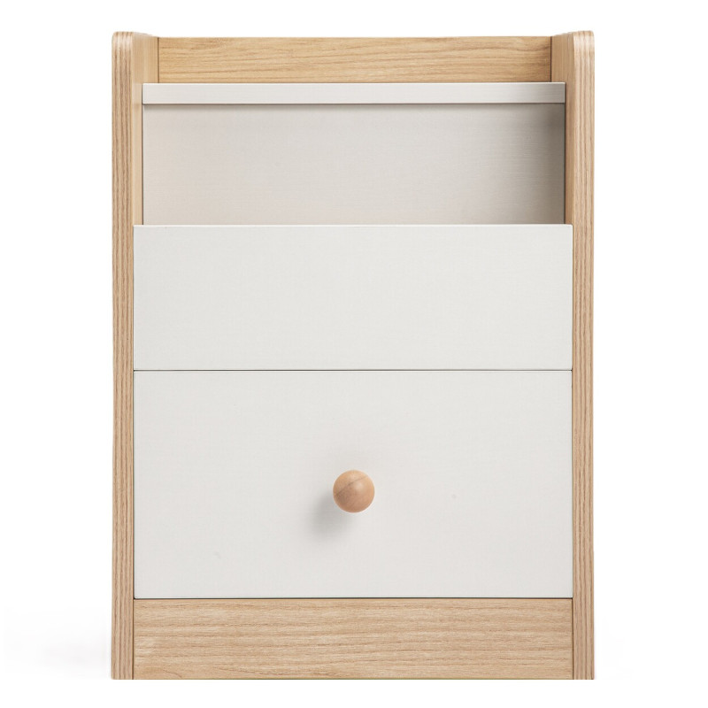 Velador Marcus 2 Cajones - Mueble Moderno para Dormitorio