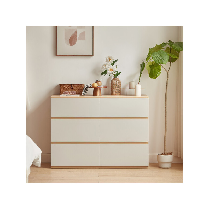 Cómoda 6 Cajones Belem - Almacenamiento Funcional y Elegante