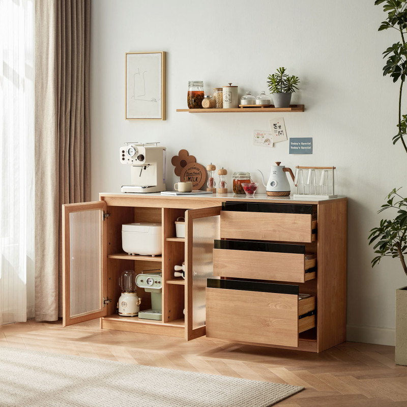 Buffet Miravet 2 Puertas 3 Cajones - Mueble de Almacenamiento