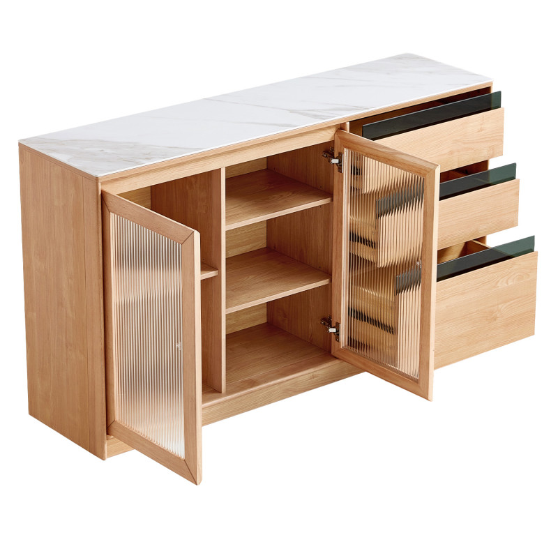 Buffet Miravet 2 Puertas 3 Cajones - Mueble de Almacenamiento