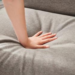 Sofá 1 cuerpo + ottoman Leo gris 2