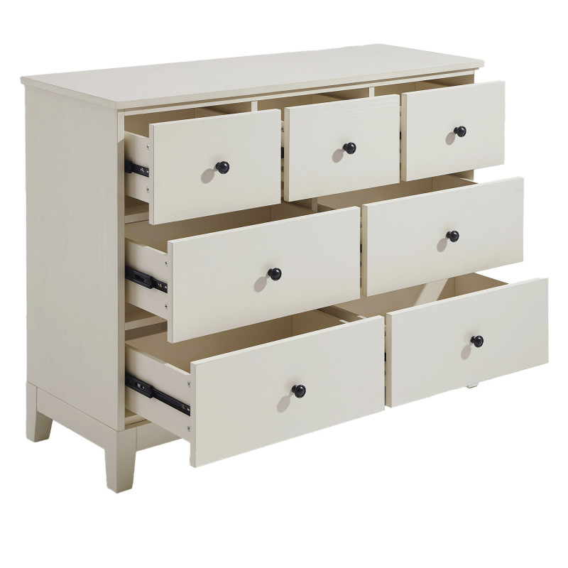 Cómoda Eloísa 7 Cajones - Mueble Organizador para Dormitorio