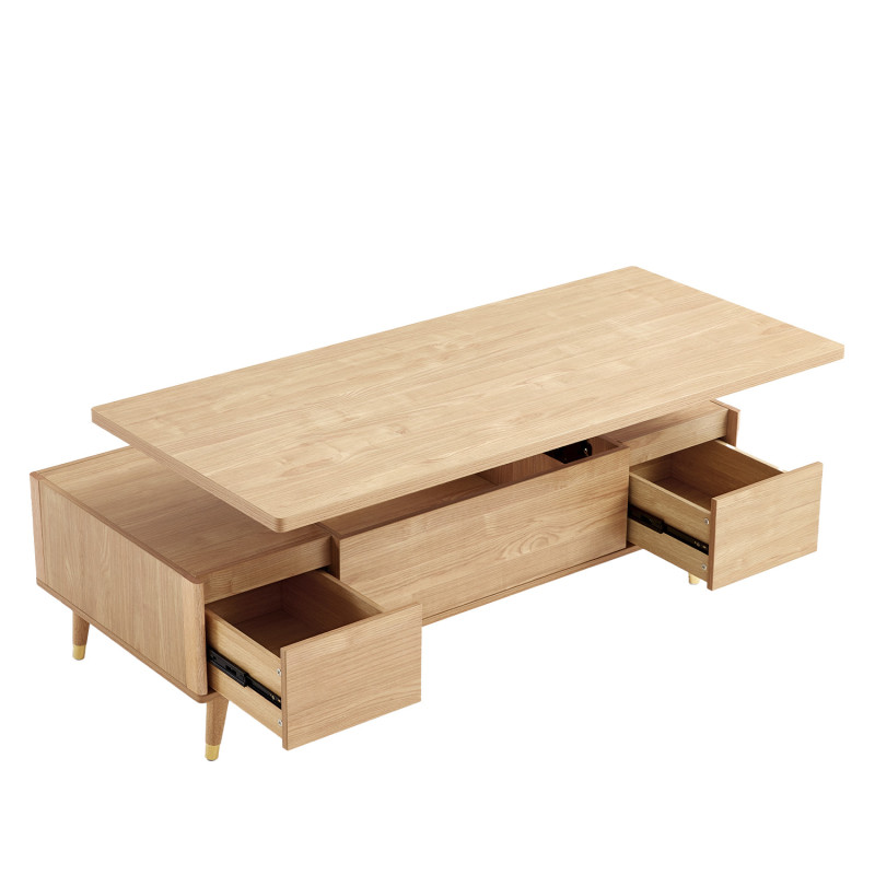 Mesa Centro Nápoles - Mesa de Centro Elegante con Cajones