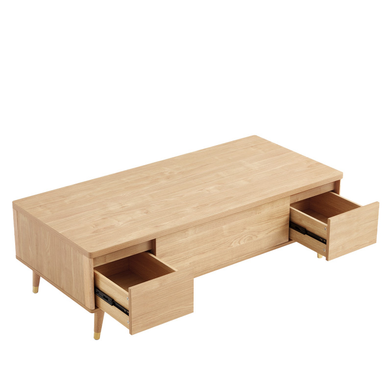 Mesa Centro Nápoles - Mesa de Centro Elegante con Cajones