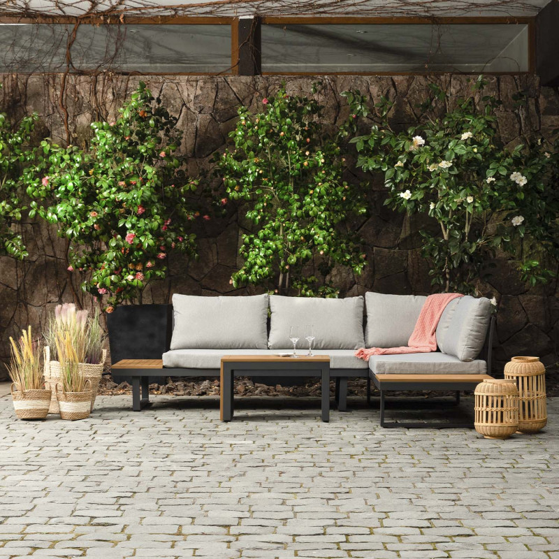 Juego Living Terraza Seccional Anto + Mesa - DKO Home