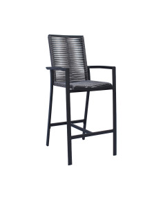 Silla Bar Terraza  gris c/cordón Fairfield 2