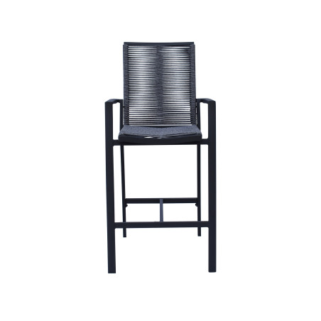 Silla Bar Terraza 58,5X65X105 gris c/cordón Fairfield