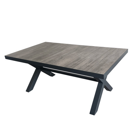 Mesa terraza Ravello cerámica gris 180cm