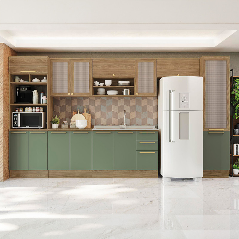 Aéreo Botanic 80cm Puerta Malla - Mueble Moderno para Cocina