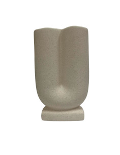 Florero cerámica tubular 12.5x20.3cm