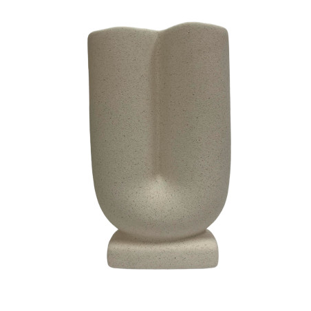 Florero cerámica tubular 12.5x20.3cm