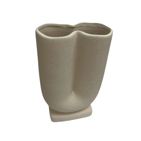 Florero cerámica tubular 12.5x20.3cm