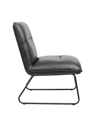 Poltrona PU Susan negro | DKo Home