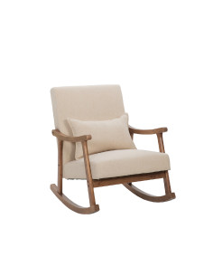 Silla Mecedora Jane Beige - Mueble de Living Moderno y Cómodo 2