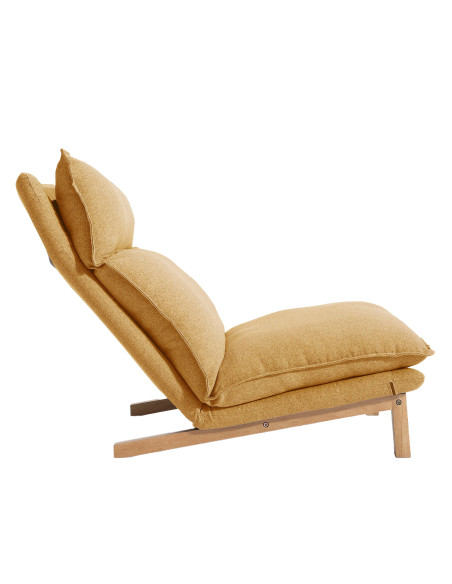 Sofá 1 cuerpo + ottoman Leo amarillo