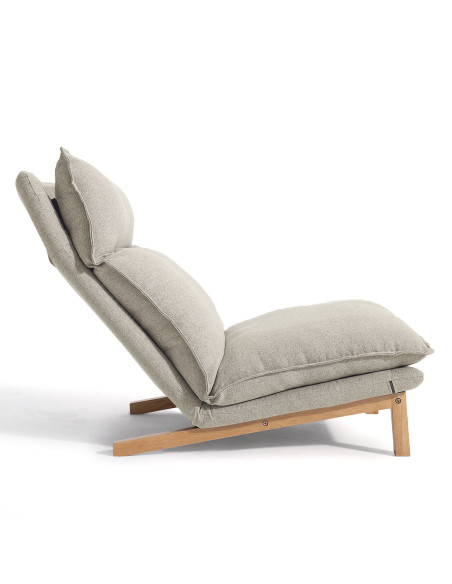 Sofá 1 cuerpo + ottoman Leo beige