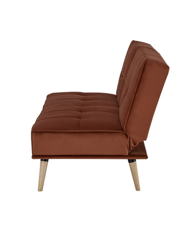 Futón Bergen Naranjo 3 Cuerpos - Mueble Versátil para Living