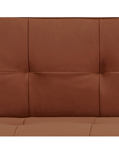 Futón Bergen Naranjo 3 Cuerpos - Mueble Versátil para Living