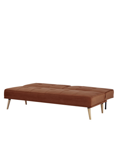 Futón Bergen Naranjo 3 Cuerpos - Mueble Versátil para Living