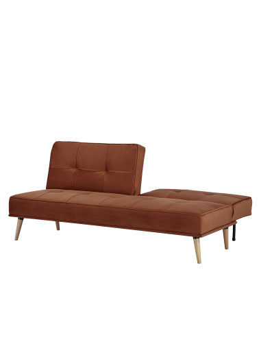 Futón Bergen Naranjo 3 Cuerpos - Mueble Versátil para Living