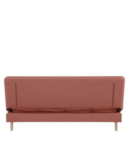 Futón con almacenaje Argis rosado