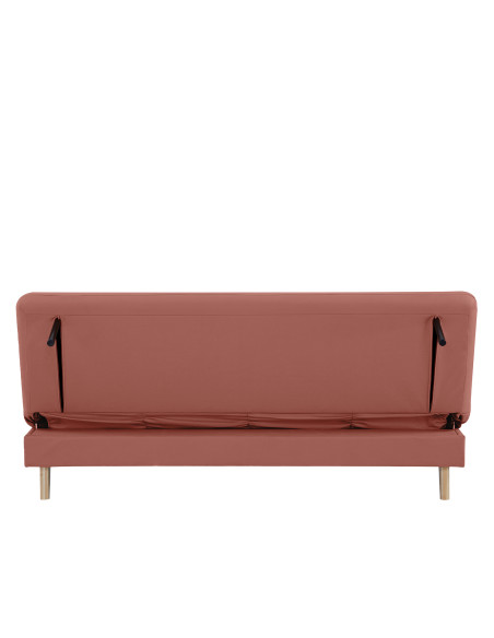 Futón con almacenaje Argis rosado