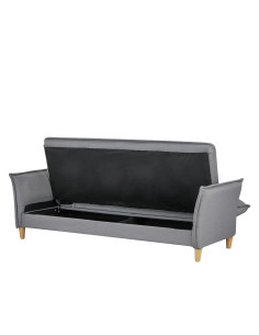 Futón con almacenaje Narvik gris oscuro 2