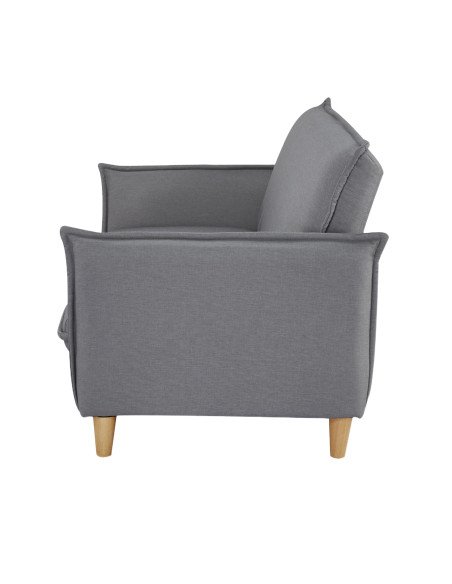 Futón con almacenaje Narvik gris oscuro