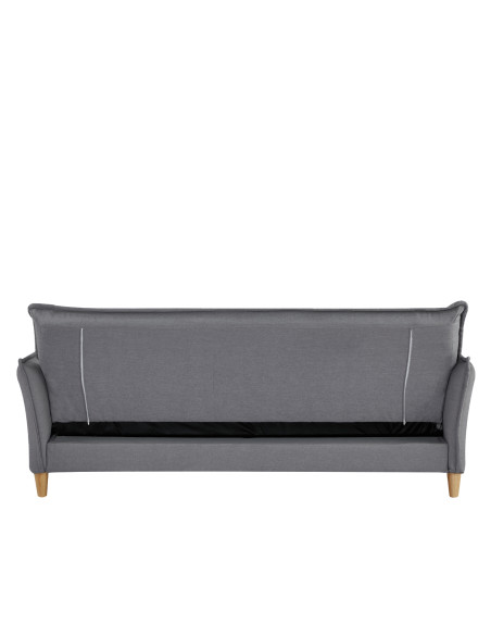 Futón con almacenaje Narvik gris oscuro
