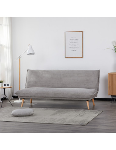 Futón Ibsen Gris 3 Cuerpos Living DKo Home - Muebles Modernos