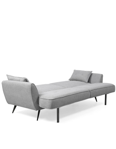 Futón Niccoló Gris Claro - Sofá Cama Moderno y Funcional