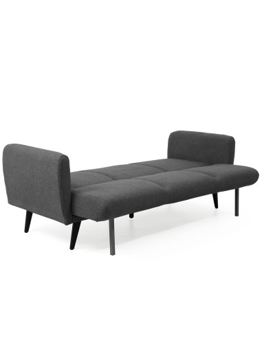 Futón Tino Gris Oscuro - Sofá Cama Moderno y Elegante