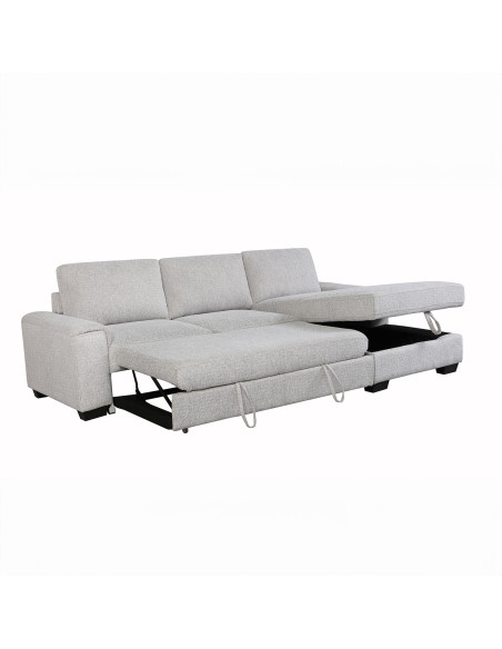 Sofá cama seccional Romano gris