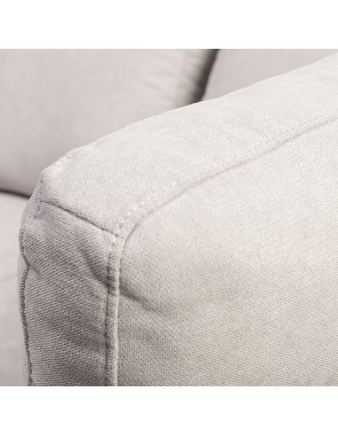 Sofá 2 Cuerpos Alara Gris Claro - Mueble de Living Moderno