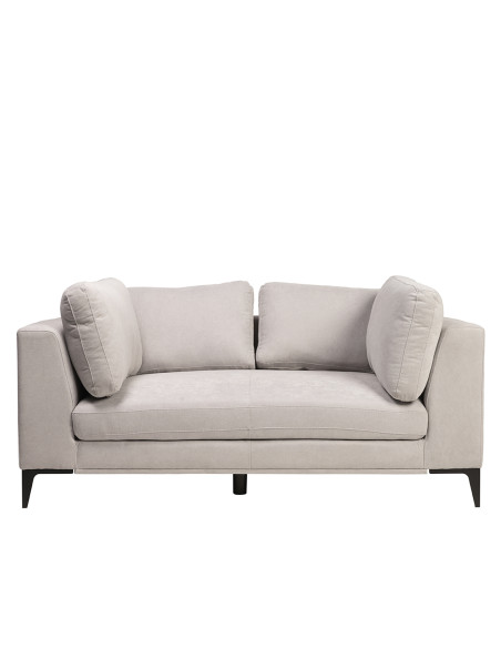 Sofá 2 cuerpos Alara gris claro