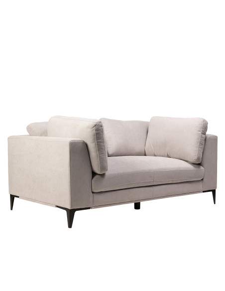 Sofá 2 cuerpos Alara gris claro