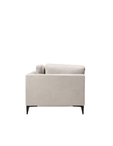 Sofá 2 Cuerpos Alara Gris Claro - Mueble de Living Moderno