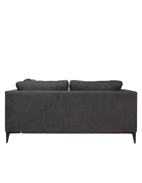 Sofá 2 cuerpos Alara gris oscuro