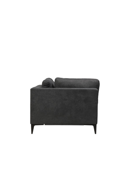 Sofá 2 cuerpos Alara gris oscuro