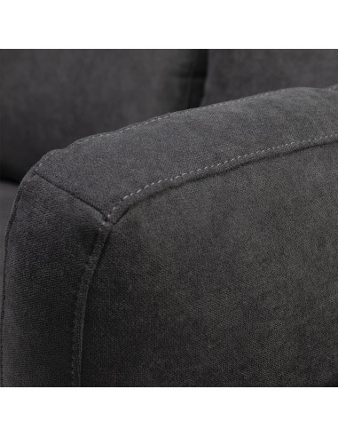 Sofá 2 Cuerpos Alara Gris Oscuro - Lujo y Comodidad en tu Living