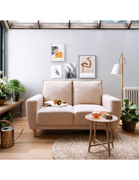 Sofá 2 cuerpos Maya beige